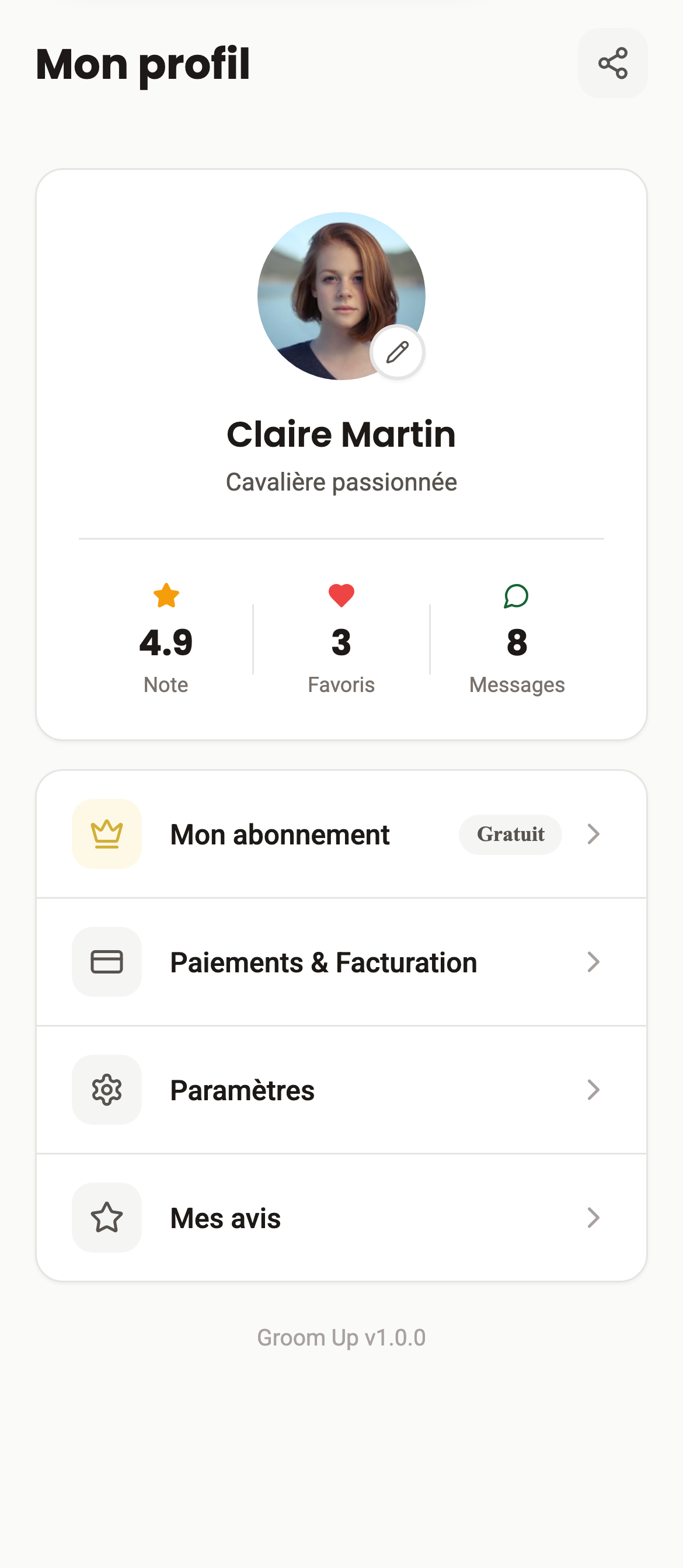 Profil professionnel